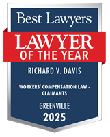 Ric Davis Recognized as Greenville's 2025 “Lawyer of the Year” in Workers' Compensation Law